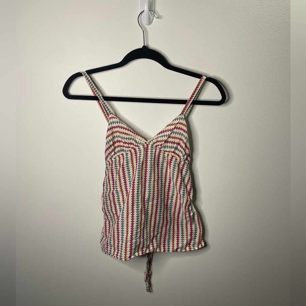 Marni Geometric Triangle Multicolor Button Back T… - image 1